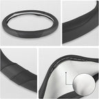 West Llama Car Steering Wheel Cover for Mazda 3,5,6,CX-3,CX-5,CX-30,CX-50,CX9,CX-9,MX-5 Miata,CX-7,RX-8,14.5-15 inches(Black-
