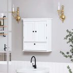 Spirich Bathroom Cabinet Wall Mounted, Small Bathroom Wall Cabinet Over Toilet, Medicine Cabinet Organizer with Doors and Adj