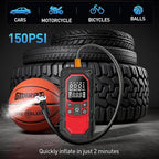Jump Starter with Air Compressor,Car Battery Jump Starter (9.0 Gasoline/6.5L Diesel) with 150PSI Digital tire inflator