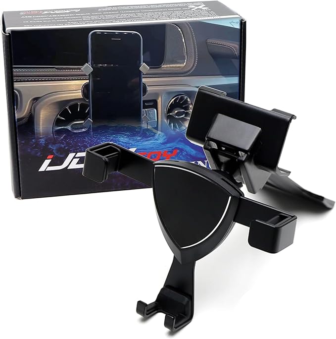 iJDMTOY Dashboard Direct Clip-On Mount Phone Gravity Holder Compatible with Mercedes 2019-up W463A G-Class G500 G550 G63 AMG (Won't Occupy Air Vent Opening)