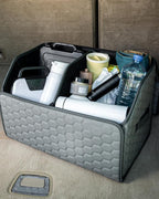 Owleys Foldable Trunk Organizer For Car - Trunk Organizers Car Storage - Collapsible Auto Trunk Organizer With Lid - Small