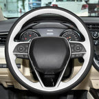 MEWANT Hand Sewn 3D Style Steering Wheel Cover for Toyota Camry 2018-2019/Toyota Avalon 2019/Toyota Corolla 2019-2020/Toyota RAV4 2019 Steering Wheel Accessories