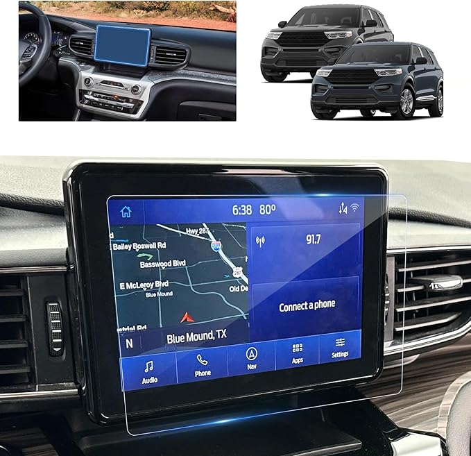 for 2020 Ford Explorer Screen Protector for 2020-2024 Explorer SYNC 3 8" Touchscreen for 2024 Ford Explorer SUV Accessories T