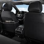 Coverado Automotive Seat Covers Full Set, Luxury Car Seat Covers, Leather Seat Covers, Mesh Design, Black Driver Seat Protect