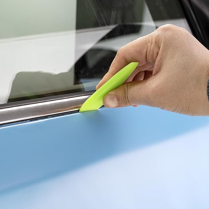 Gomake Small Squeegee 2PCS PPF Squeegee Kit Anti-Scratch TPU Rubber Scraper for Car Paint Film Installation, Window Tint Windshield Glass Cleaning Squeegee Tool