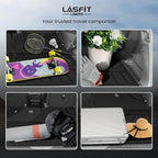 LASFIT Cargo Mat with Backrest Mat for Honda Pilot 2023 2024 2025 2026, Split & One-piece Foldable Seating TPE Custom Fit Trunk Mat Cargo Liner with Seatback Mat Accessories, Black