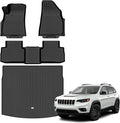 Auxko All Weather Floor Mats Cargo Mat for 2026 Jeep Cherokee Hybrid TPE Liners All Season Accessories Guard Odorless Anti-Slip Floor Liners Trunk Tray for 2026 Jeep Cherokee Hybrid
