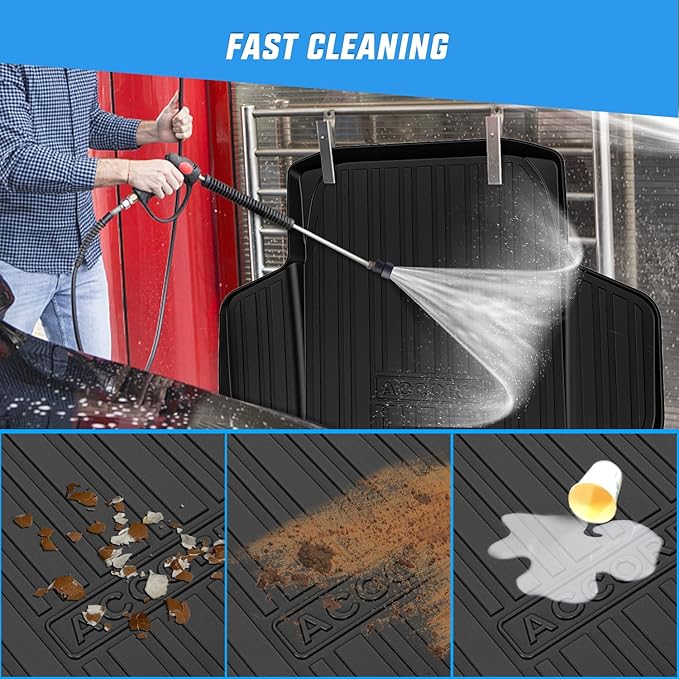 Nilight Cargo Mats for Honda Accord Sedan (Include Hybrid) 2023 2024 2025,All Weather Protection Heavy Duty Cargo Liners