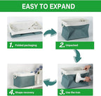 Bidtakay Large Storage Baskets for Shelves 3 Pack Fabric Storage Bins for Organizing Linen Collapsible Organizer for Closet-D