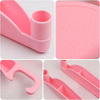 Supin Car Seat Gap Filler Set of 2, Multifunctional Seat Side Gap Filler with Organizer & Hook Function& 2 Storage for Stabilizing Phone,Keys Wallet, Fill The Gap Between Seat & Console (Pink)