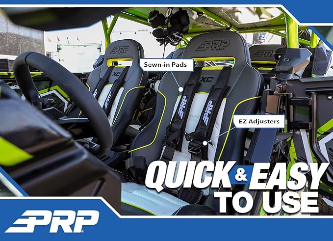 PRP Harnesses 2" 4 Point 2 Pack (Black)