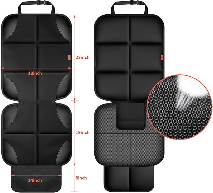 Car Seat Protector 1 Pack Car Seat Cushion Mat Thickest Padding,Waterproof 600D Fabric Car Seat Covers for Non-Slip Backing M