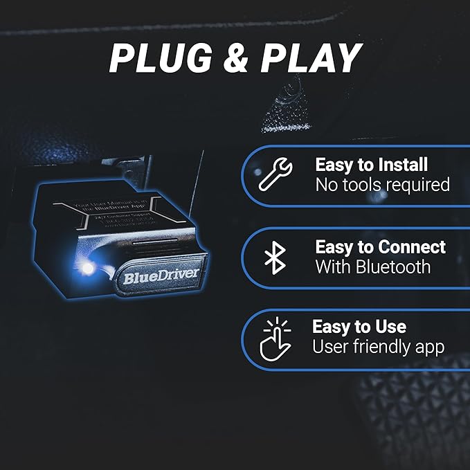 BlueDriver Bluetooth Pro OBDII Scan Tool for iPhone & Android - No Subscription Fee - OBD2 Car Scanner and Code Reader -