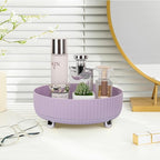 Anyoifax Makeup Perfume Organizer Tray 360 Degree Rotating Lazy Susan Skincare Lotion Organizer Spinning Cosmetics Storage fo