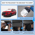 Sun Shade Sunshade for Subaru Ascent 2019-2025 2026 Windshield Cover, 4-Layers Sun Shield 250T Silver Sun Visor Foldable Front Window Shade Blocks UV Rays Car Accessories