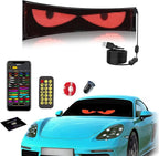 Devil Eyes Light for Windshield, 23.4"x4.7" Programmable Scrolling LED Signs with APP & Remote Control, Digital Customized Lighting Display, LED Eyes for Sports Cars, Golf Cart, Club Car, ATV & UTV
