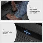 Powerty Floor Mats for 2021-2025 2026 Jeep Grand Cherokee L 6 Seats Accessories All Weather Floor Liner 3D TPE 3rd Row Floor Mat Heavy-Duty Floor Liners