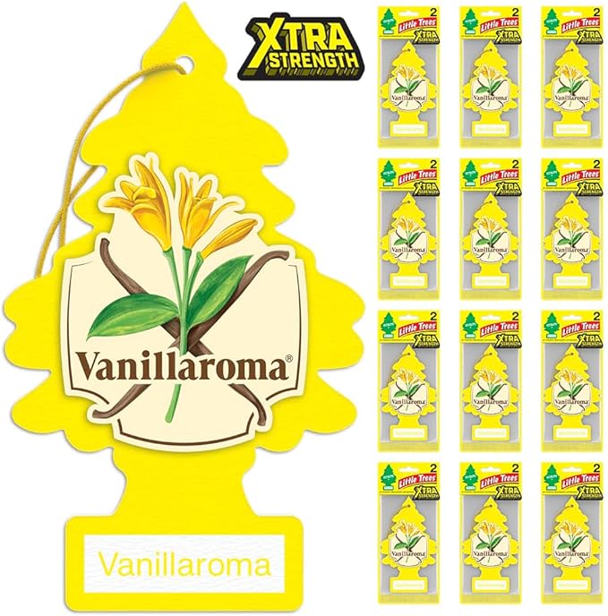 LITTLE TREES Car Air Freshener | Xtra Strength Provides Long-Lasting Scent for Auto or Home | Extra Boost of Fragrance | Vani