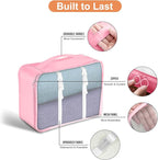 8 Set Packing Cubes for Suitcase, Packing Cubes for Carry on Suitcases, Luggage Organizer for Travel Essentials, Large Mesh L