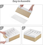 Jeans Drawer Organizers for Clothing,5 Grids Compartment Wardrobe clothes organizer,Fabric Washable Closet Organizers and Sto