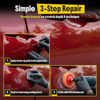 Carfidant Scratch and Swirl Remover - Car Scratch Remover for Vehicles Paint - Polishing Compound for Cars - Paint Restorer Kit with Pad, Microfiber and Sanding Block