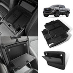 Muslogy Center Console Organizer Two-Layer & Hidden Box Magnet Opening Design Compatible with Ford Ranger 2024 2025 2026 & Raptor Accessories Secret Organizer Insert Tray Divider Storage Box