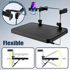 2 in 1 Steering Wheel Tray, Car Table with Phone Holder, Multifunctional Adjustable Car Trays for Eating, Universal Fit for Most Vehicles