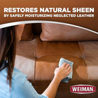 Weiman Leather Cleaner & Conditioner - Cleans, Restores & Protects Leather, UV Protection Prevent Cracking & Fading, For Car 