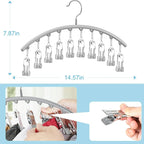 Cuipingoo Hat Hangers for Closet, Metal 2 Pack Hat Organizer Holder for Hanger Closet Display, Hat Racks for Baseball Caps w/