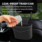 Car Trash Can for Seat Headrest, Mini Automotive Front Back Seat Garbage Can, Leakproof Vehicle Hanging Trash Cans, Multi-Purpose Auto Garbage Bin & Storage Organizer, Car Accessories (Black)