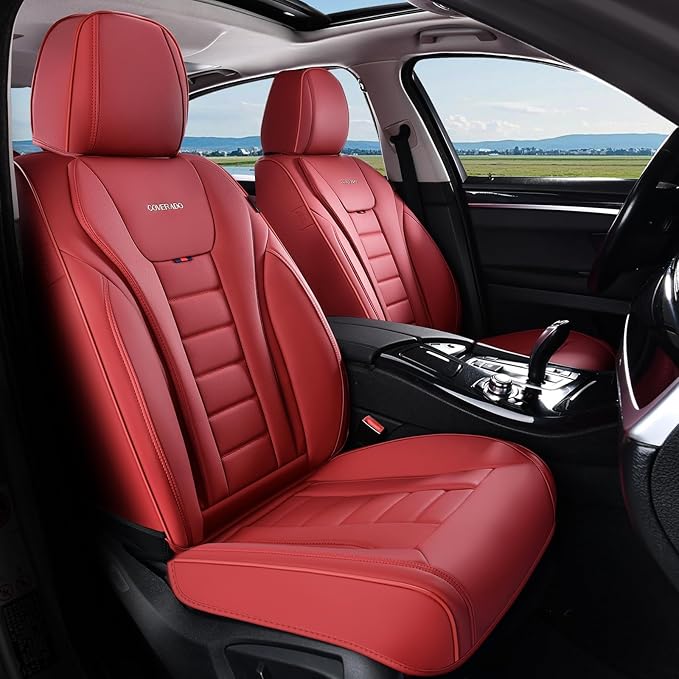 Coverado Car Seat Covers, Front Covers for Cars, Car Seat Cover Front Seats, Automotive Seat Cover, Waterproof, Leather Car S
