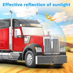 KUST Full Coverage Window Shades for Kenworth T680 T880 W990 (All Years) Accessories, Window Cover UV Block Privacy Protection Keep Your Car Cool Easy Install Full Set 3PCS