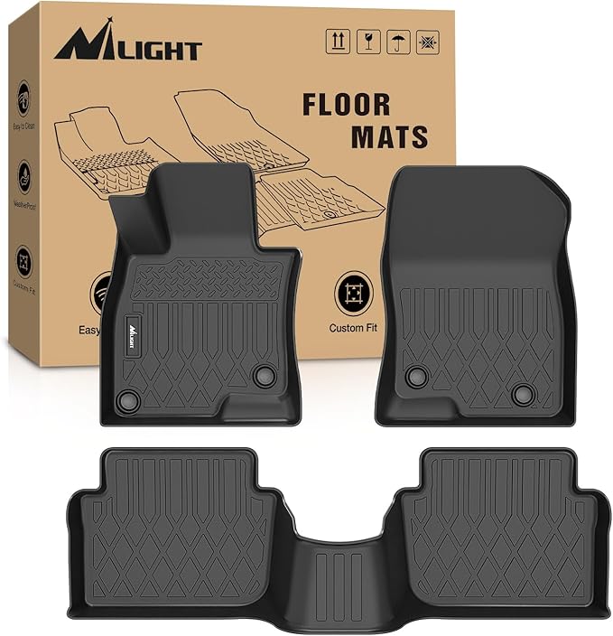 Nilight TPE Floor Mats for Mazda 3 2014 2015 2016 2017 2018, All Weather Custom Fit Heavy Duty Floor Liners