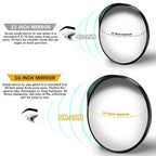 16" Convex Driveway Mirror, Upgrade Wide Angle View, Adjustable Blind Spot Mirror, Traffic Mirrors, Security Mirrors Indoor and Outdoor, Parabolic Safety Mirrors