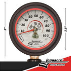 Longacre 52-52053 Tire Pressure Gauge, 2-1/2 Inch, 0-100 PSI