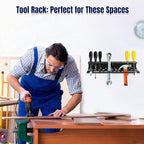 Screwdriver Organizer Wall Mount for Pliers, Screwdrivers, Garage Workshop Storage, Stores up to 43 Pliers or Small Tools, Id