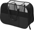 Collapsible Laundry Baskets with 3 Compartment, 150L Tear-proof Pop Up Hamper, Foldable Laundry Basket with Tote Handles, Dir