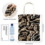 Cute Car Trash Can, Hanging Canvas Car Back Seat Organizer and Storage Bag, Funny Car Trash Bag For Travelling, Outdoor Luxury Brown Stripes