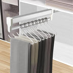 Pull Out Clothes Hanger Rod Adjustable Wardrobe Clothing Rail Hanger Rack Bar for Pants Clothes Stainless Steel (792mm/31.2in