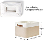 DULLEMELO Fabric Storage Bins for Laundry, Home, Foldable Storage Baskets for Shelves, Toys, Collapsible Storage Bins for Off