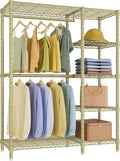 VIPEK V7 Clothes Rack Heavy Duty Max Load 670lbs, Garment Rack with 5 Tiers Adjustable Shelves Portable Closet Metal Sturdy W