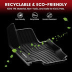 LASFIT Floor Mats & Cargo Mat for Mercedes Benz GLE SUV 2020-2026 350/450/ 53 AMG (Not Fit Coupe; Fit 5 Seats), All Weather TPE Anti-Slip Car Mats Custom Fit for GLE 1st & 2nd Row Set & Trunk Mat