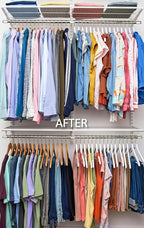 Roomedys® Spacing Tape for Hangers, Hanger Spacer, Clothes Divider, Closet Organizer, Perfectly Spaces Hangers & Clothing for