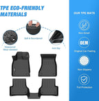 Nilight TPE Floor Mats for Audi A6 S6 A6 Quattro 2012 2013 2014 2015 2016 2017 2018, All Weather Custom Fit Heavy Duty Floor Liners