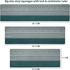 EHDIS Large Vinyl Squeegee Window Tint Tool 3PCS Big Size Felt Edge Wrap Scraper for Vinyl Graphic Decal Car Wrapping Applicator Wallpaper Smoothing (Grey)