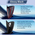 Side Rearview Mirror Cover For Kia Forte 2019-2024 Accessories Aggressive Look Sport Door Side LH & RH Exterior Rearview Mirror Guard Cover Trims Glossy Black（Without Turn Signal)