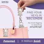 Women’s Bag Charm Key Finder, Car Keychain Hook, Cute Purse Organizer & Tote Bag Accessories, Gifts for Mom - Original