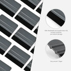 Gomake 20 Pack Vinyl Squeegee With Felt Fabric for Tint Film Decal Application, Wrap Installation, Wallpaper Smooth Tool (Black and Grey, 20)