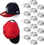 Modern JP Adhesive Hat Hooks for Wall (16-Pack) - Hat Rack for Baseball Caps, Minimalist Hat Display, Strong Hold Hat Hangers