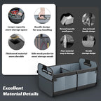 Sposuit Trunk Organizer for Car - 70L Collapsible Car Storage with 11 Pockets & Reinforced Handles, SUV Trunk Organizers for